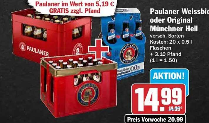 Paulaner Weissbier oder Original Münchner Hell