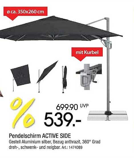 Pendelschirm ACTIVE SIDE