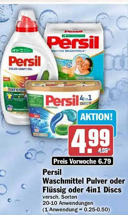 Persil Waschmittel Pulver oder Flüssig oder 4in1 Discs