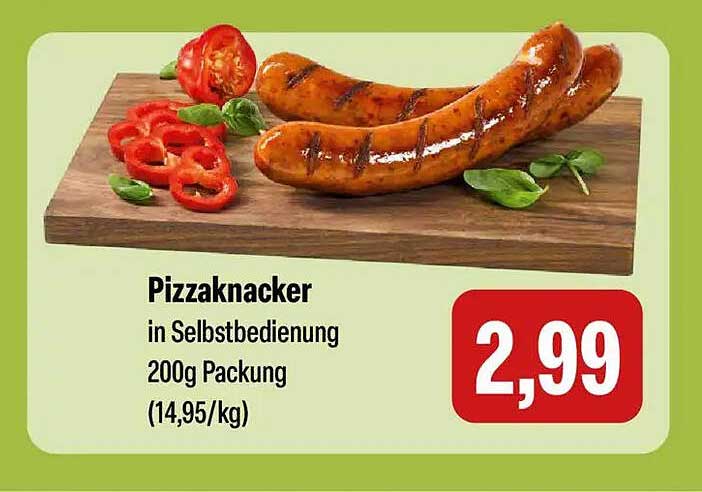 Pizzaknacker in Selbstbedienung 200g Packung (14,95/kg)