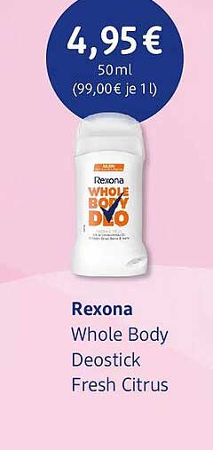 Rexona Whole Body Deostick Fresh Citrus
