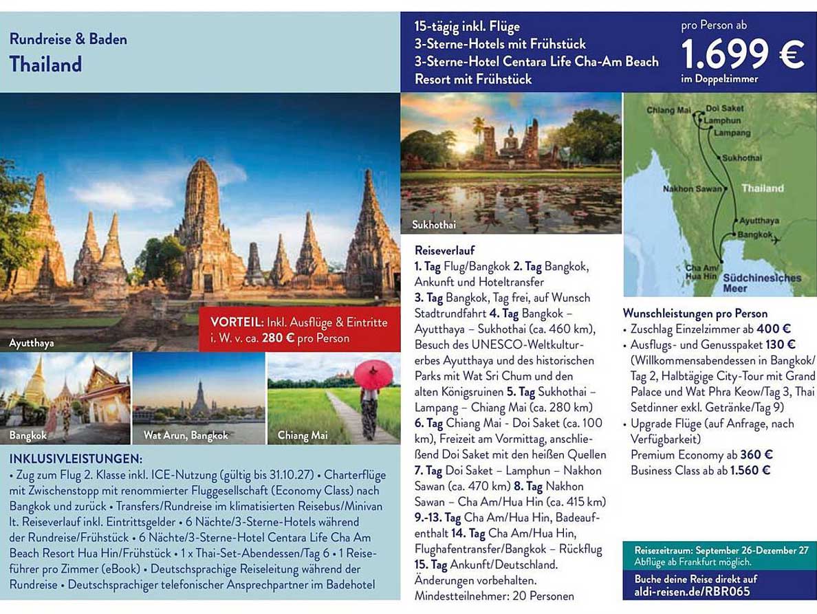 Rundreise & Baden Thailand
