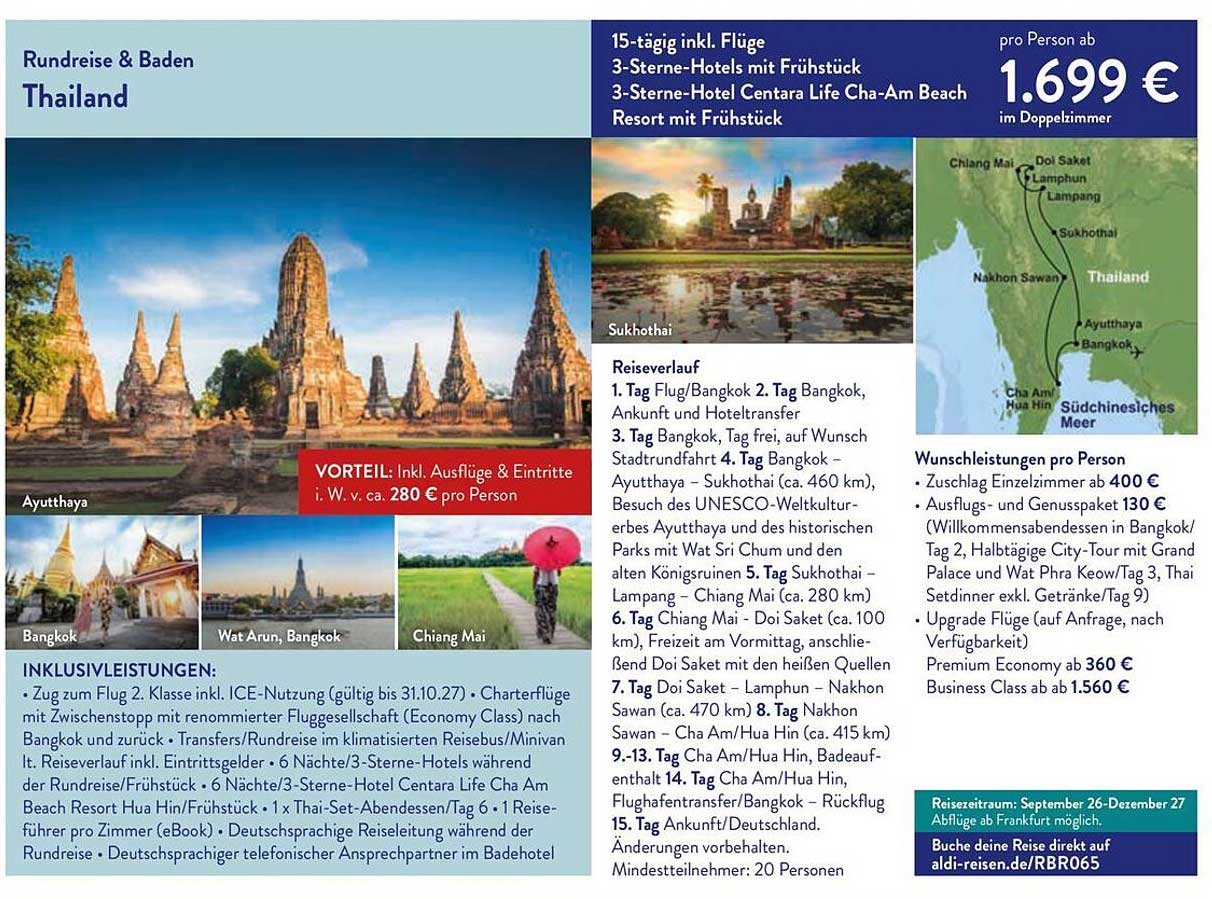 Rundreise & Baden Thailand