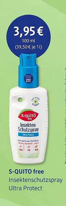 S-QUITO free Insektenschutzspray Ultra Protect