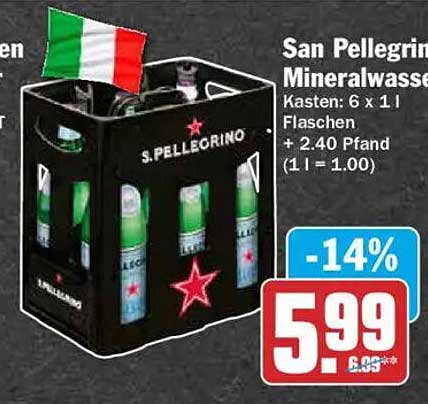 San Pellegrino Mineralwasser