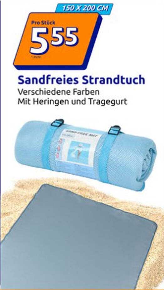Sandfreies Strandtuch