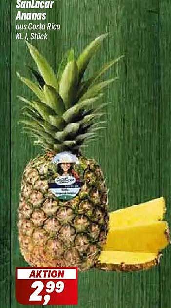 SanLucar Ananas aus Costa Rica Kl. I, Stück