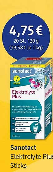 Sanotact Elektrolyte Plus Sticks