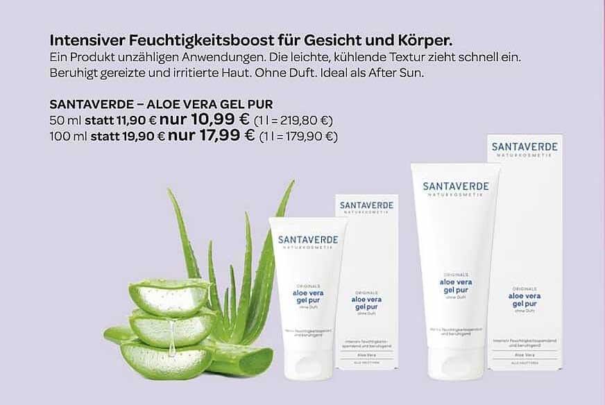 SANTAVERDE – ALOE VERA GEL PUR