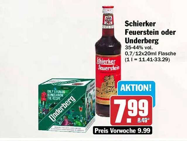 Schierker Feuerstein oder Underberg