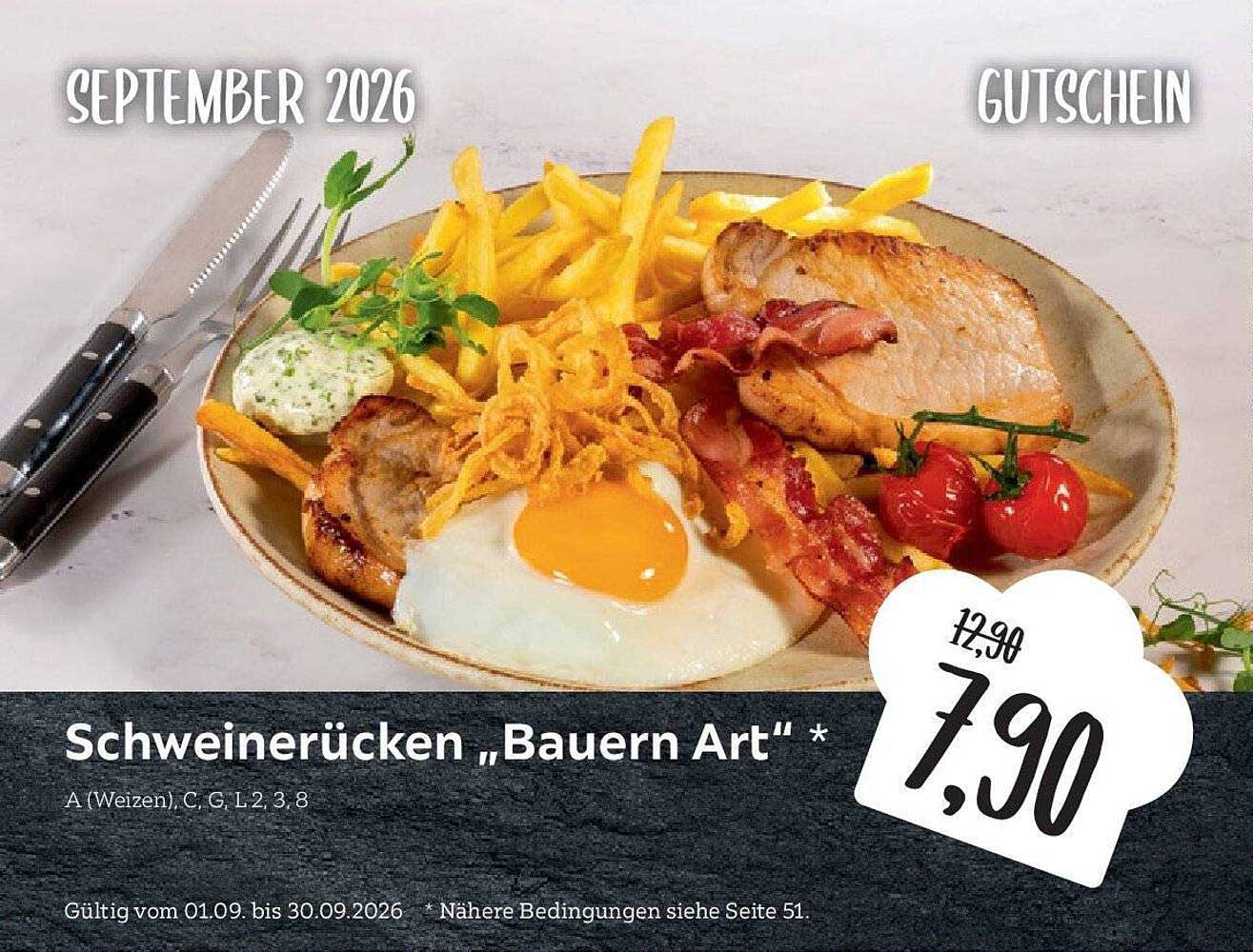 Schweinerücken „Bauern Art" *