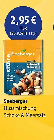 Seeberger Nussmischung Schoko & Meersalz