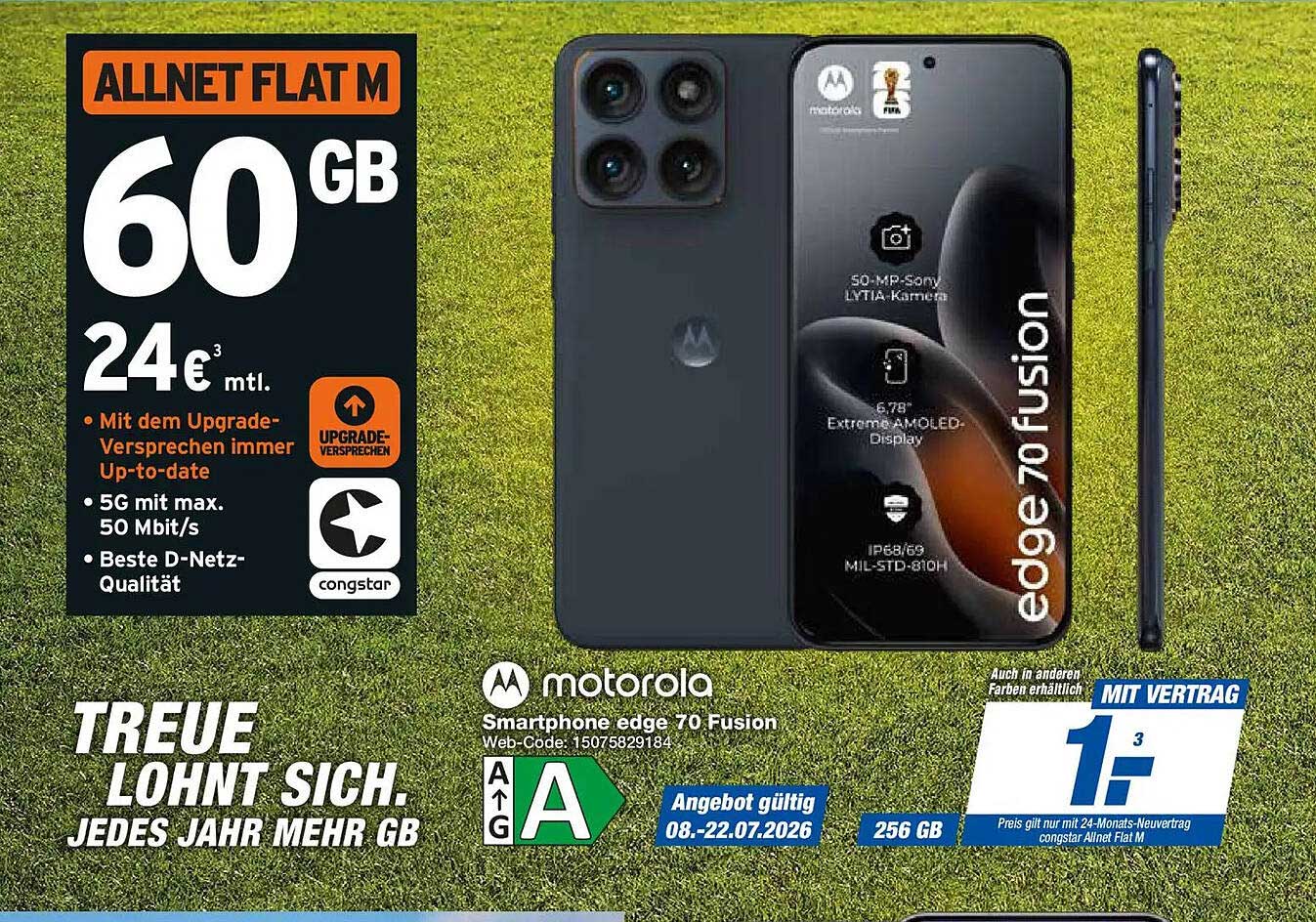 Smartphone edge 70 Fusion
