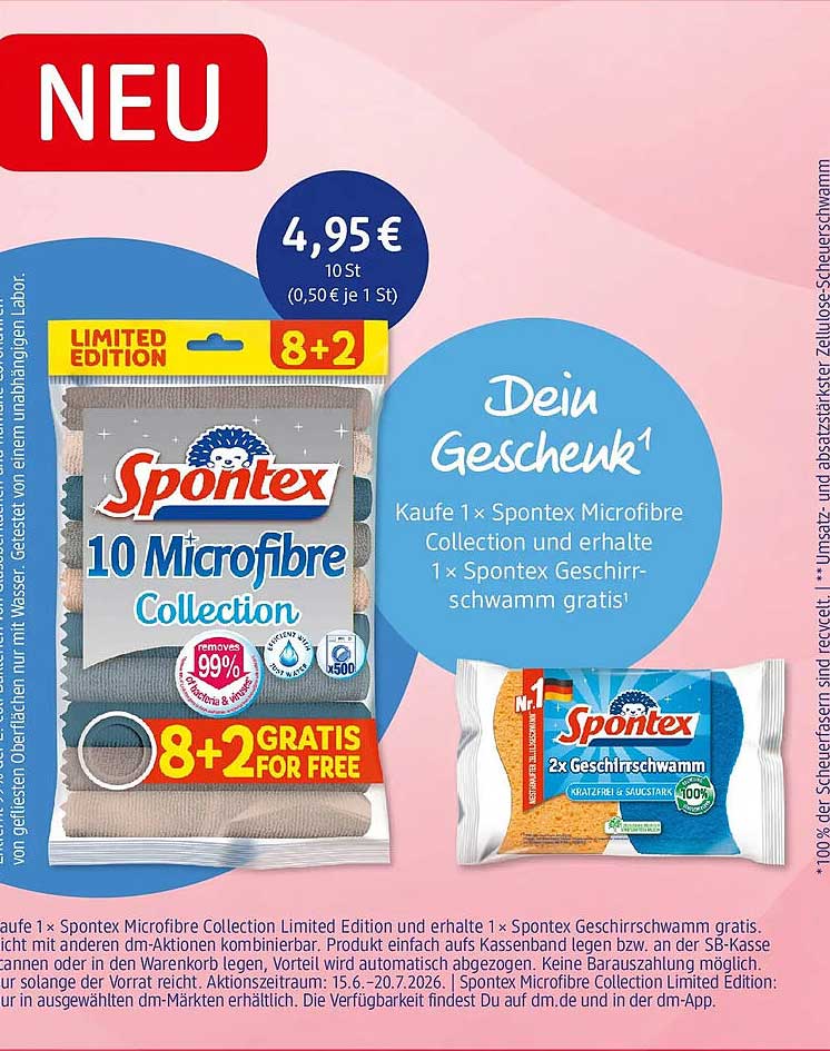 Spontex 10 Microfibre Collection Limited Edition