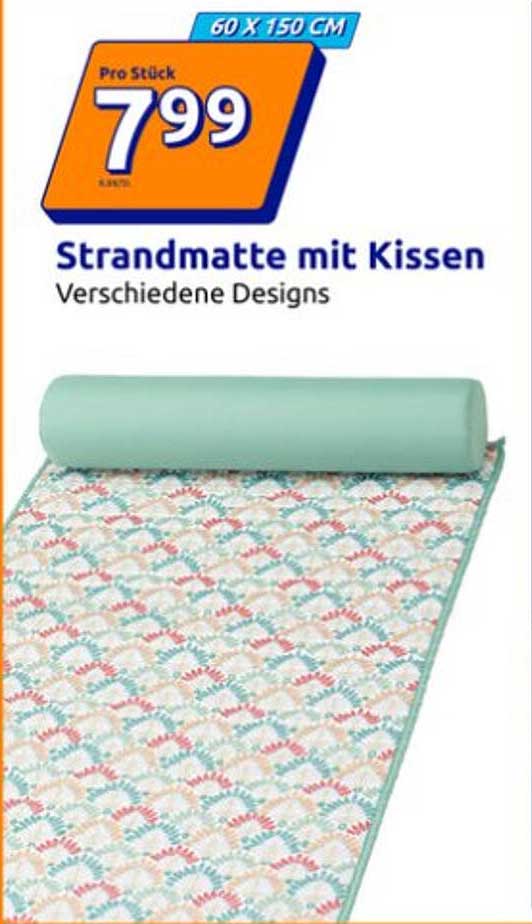Strandmatte mit Kissen Verschiedene Designs