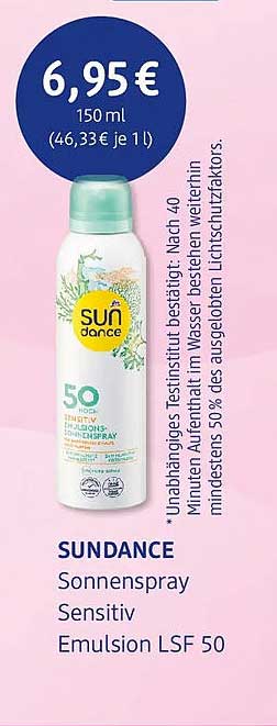 SUNDANCE Sonnenspray Sensitiv Emulsion LSF 50