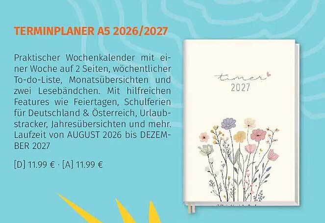 TERMINPLANER A5 2026/2027