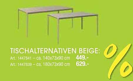 TISCHALTERNATIVEN BEIGE: