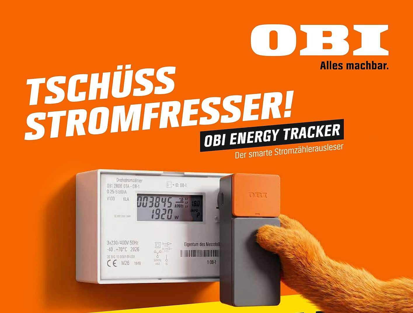 TSCHÜSS STROMFRESSER! OBI ENERGY TRACKER Der smarte Stromzählableser