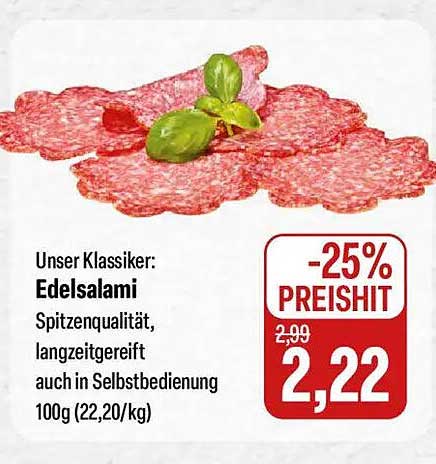 Unser Klassiker: Edelsalami