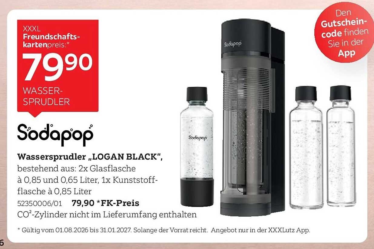 Wassersprudler „LOGAN BLACK“