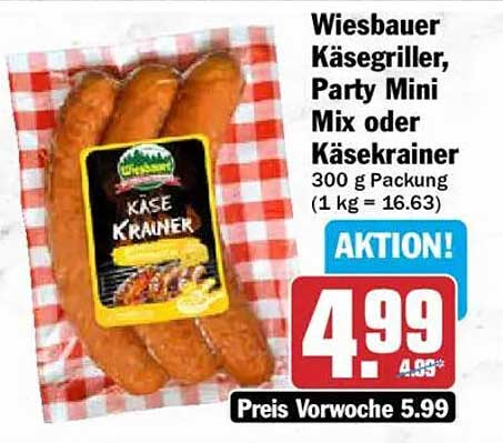 Wiesbauer Käsegriller, Party Mini Mix oder Käsekreiner
