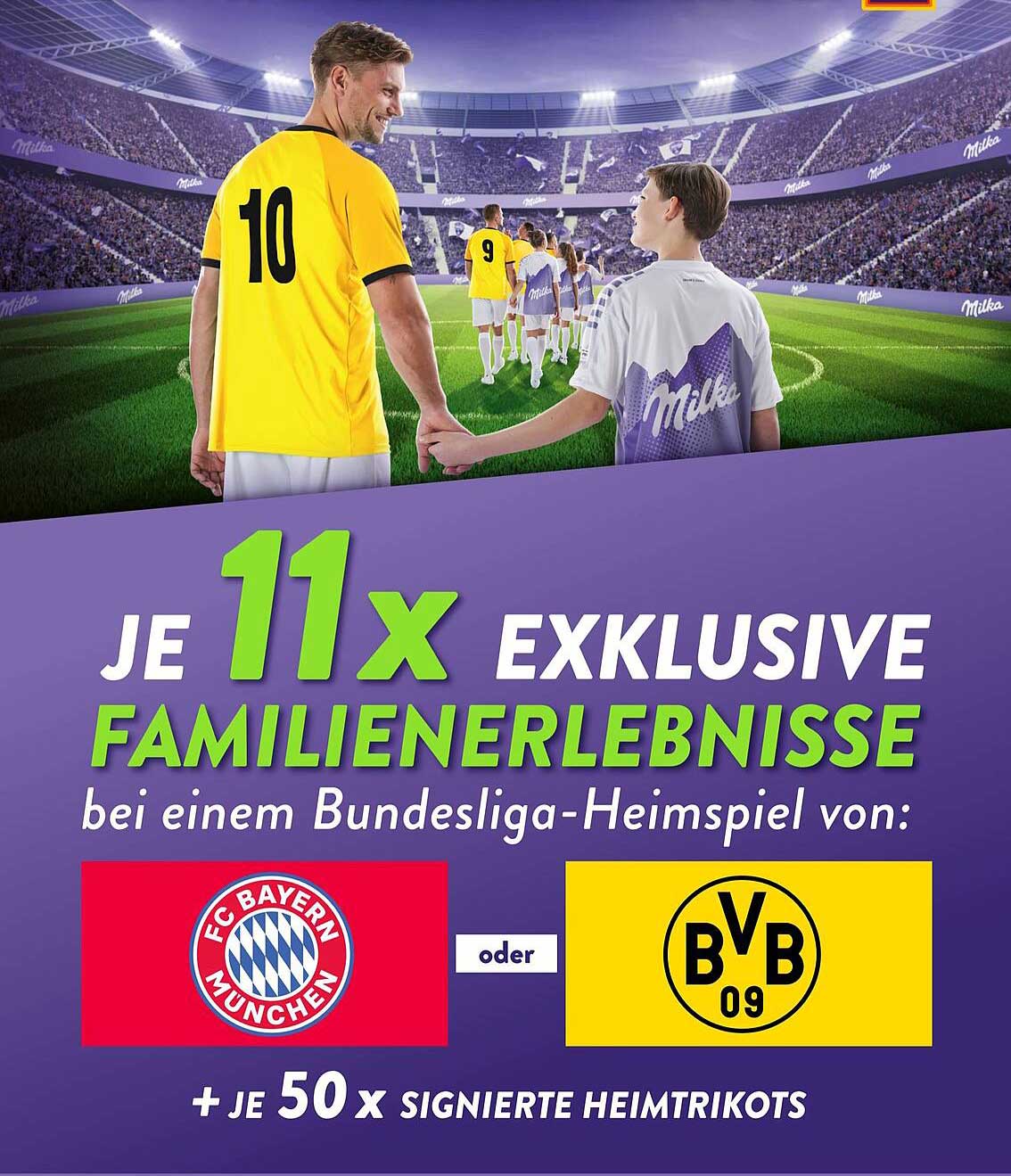 11x exklusive Familientage bei einem Bundesliga-Heimspiel