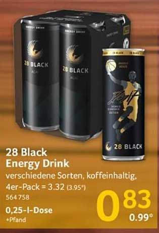28 Black Energy Drink - verschiedene Sorten, koffeinhaltig