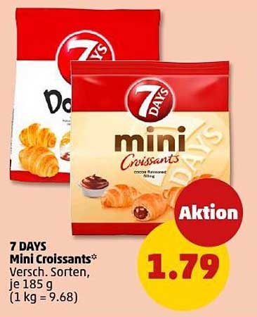 7 DAYS Mini Croissants - Verschiedene Sorten, je 185 g
