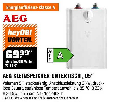 AEG Kleinspeicher-Untertisch „U5“