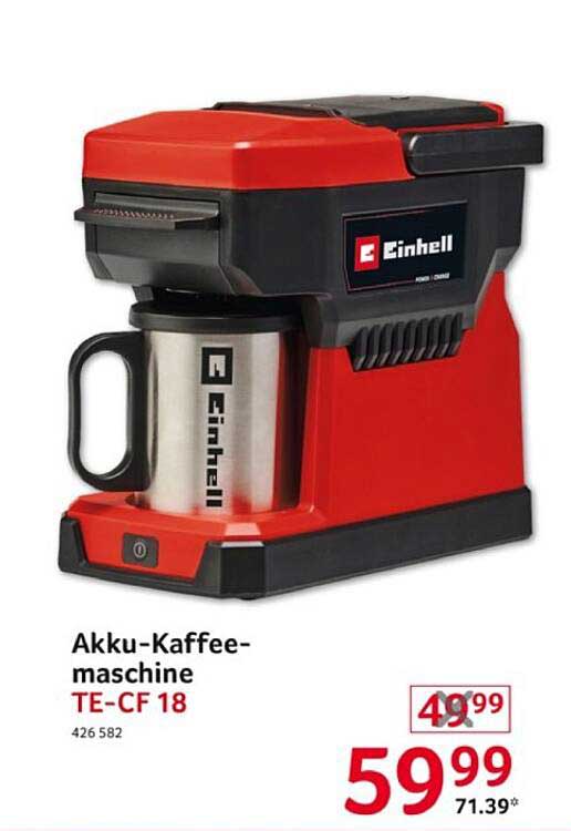 Akku-Kaffeemaschine TE-CF 18