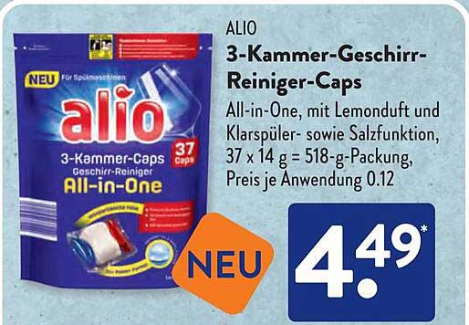 ALIO 3-Kammer-Geschirr-Reiniger-Caps