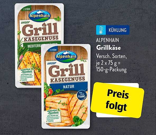 Alpenhain Grillkäse – Verschiedene Sorten, 150 g-Packung