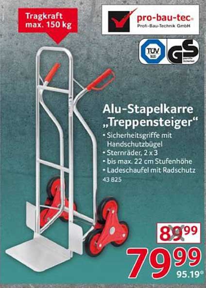 Alu-Stapelkarren „Treppensteiger“