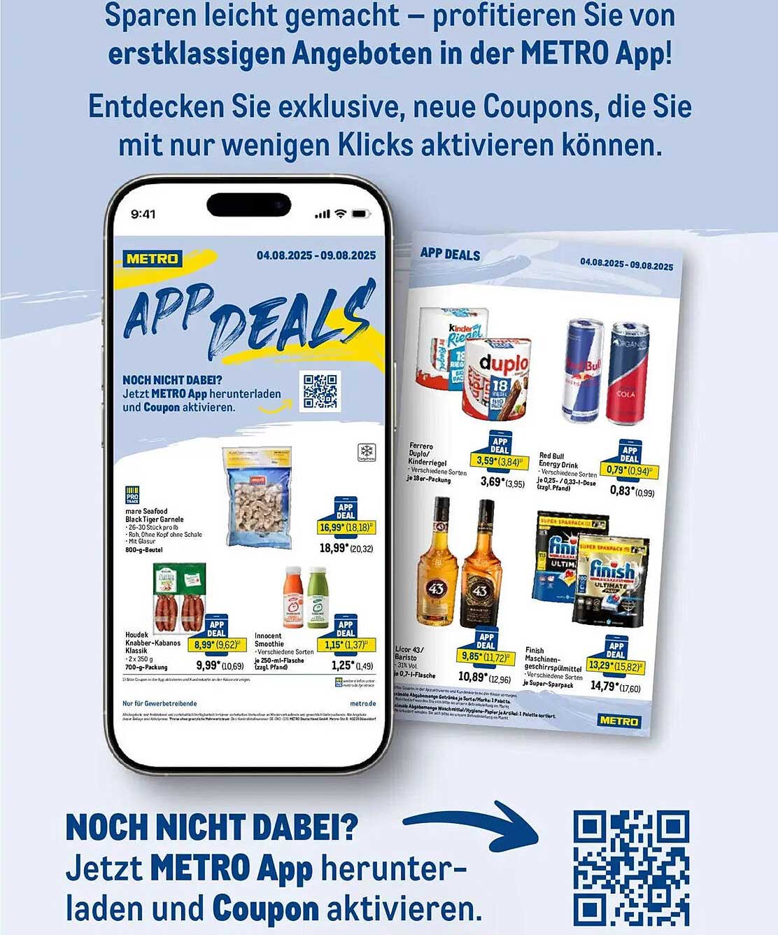 App Deals von METRO – Exklusive Angebote in der App!