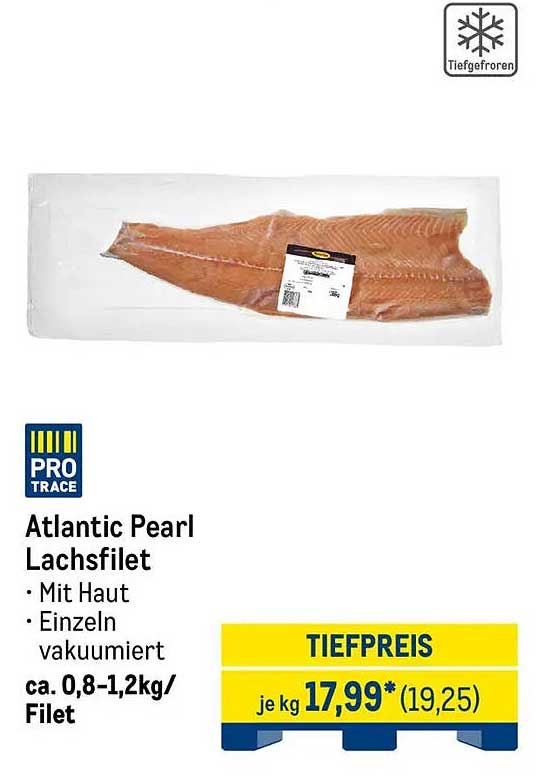 Atlantic Pearl Lachsfilet - Mit Haut - Einzelvakumiert