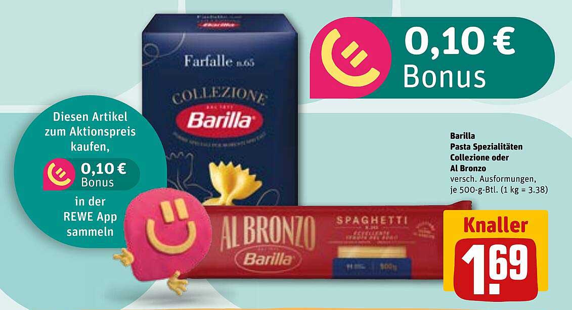 Barilla Pasta Spezialitäten Collezione oder Al Bronzo