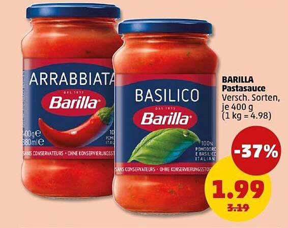 BARILLA Pastasauce - Versch. Sorten, je 400 g