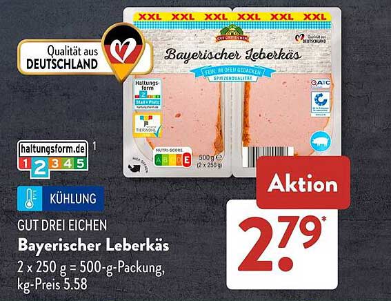 Bayerischer Leberkäse von Gut Drei Eichen - nur 2,79 €