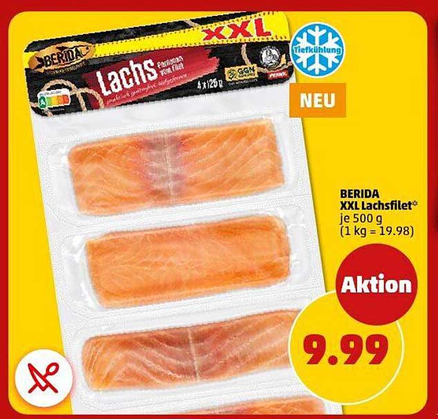 BERIDA XXL Lachsfilet - 500 g