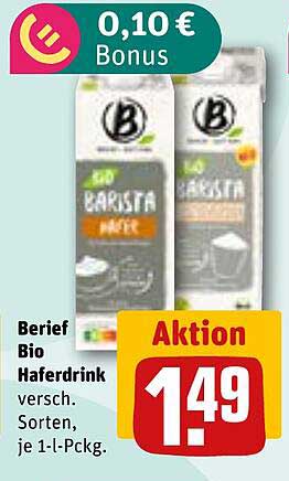 Berief Bio Haferdrink 1-Liter-Packung
