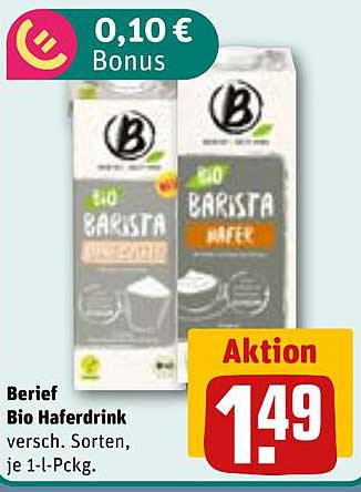 Berief Bio Haferdrink verschieden. Sorten, je 1-L-Pckg.