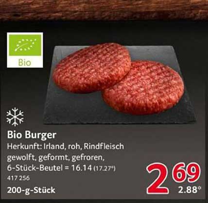 Bio Burger - Irisches Rindfleisch, 200 g Stück
