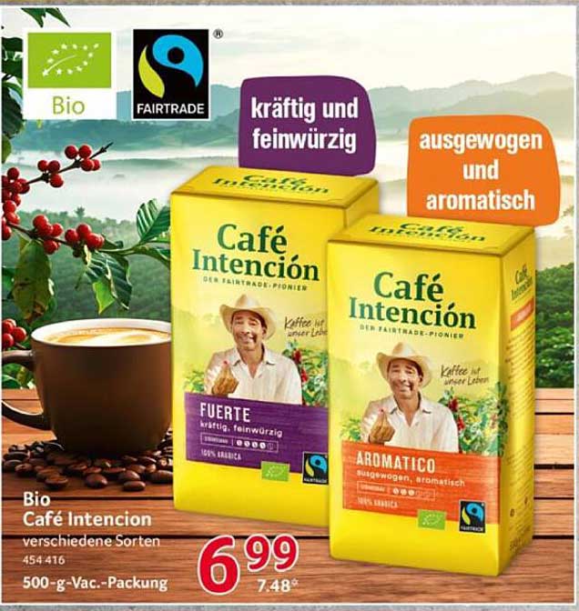 Bio Café Intención - Verschiedene Sorten, 500-g-Vac.-Packung