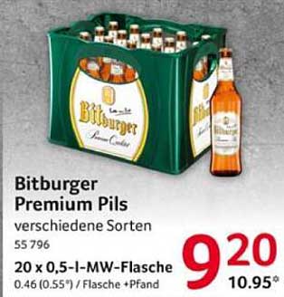 Bitburger Premium Pils - verschiedene Sorten