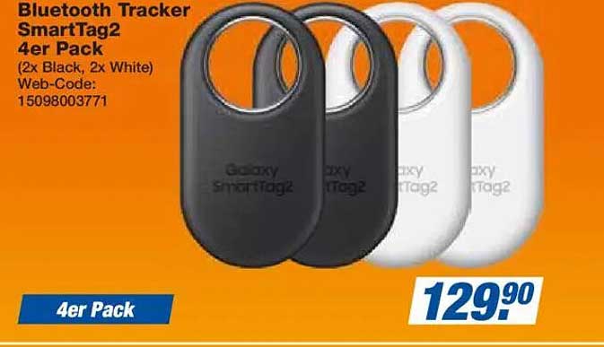 Bluetooth Tracker SmartTag2 4er Pack