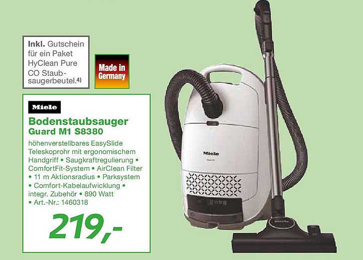 Bodenstaubsauger Guard M1 S8380