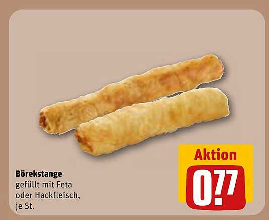Börekstange gefüllt mit Feta oder Hackfleisch, je St.