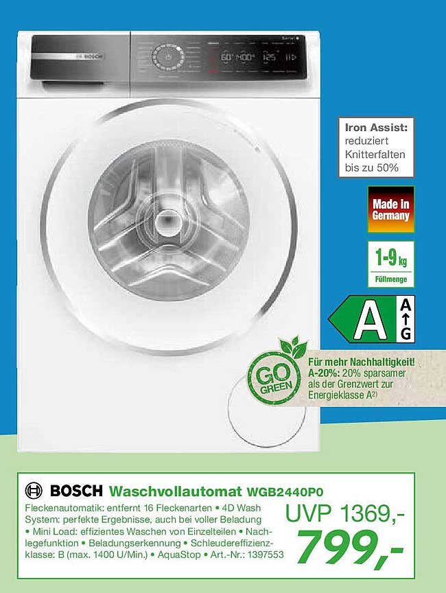 BOSCH Waschvollautomat WGB2440P0