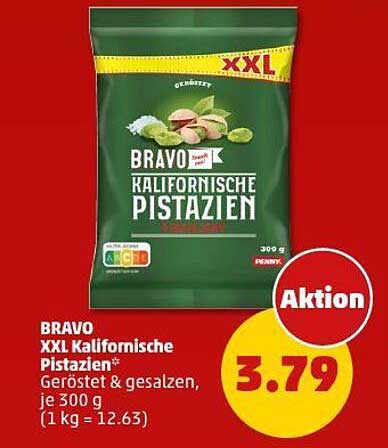 BRAVO XXL Kalifornische Pistazien, 300 g